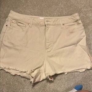Women's Tan Denim Shorts